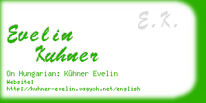 evelin kuhner business card